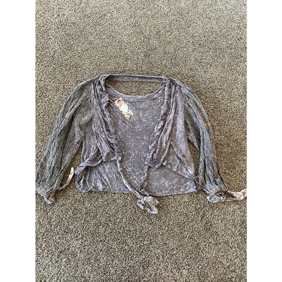 Gimmick Tops - Gimmick Grey Blouse - Large